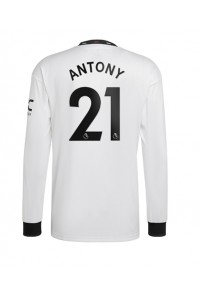 Fotbalové Dres Manchester United Antony #21 Venkovní Oblečení 2022-23 Dlouhý Rukáv